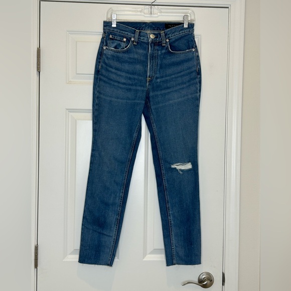 Rag & Bone New York Jeans Pamela Distressed Ankle Women's 26 Mid Rise - Picture 1 of 10
